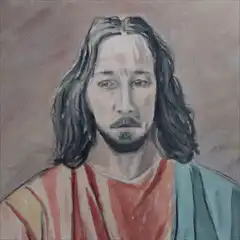 Jesus laser eyes