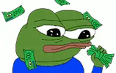 Pepe the Frog with money