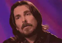 Christian Bale confused face