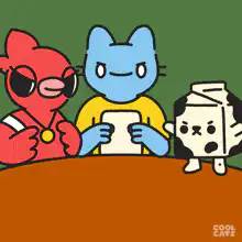 Among Us cartoon cats