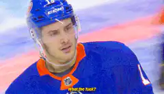 Hockey player shocked what the fuck