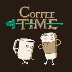 Coffee Time clock animation