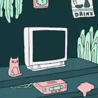 person reaches into tv screen