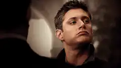 Jensen Ackles pursing lips