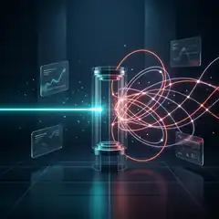 futuristic holographic data visualization