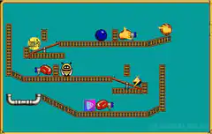 Candy-Pa and bee on tracks