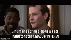 Bill Murray human sacrifice dogs and cats