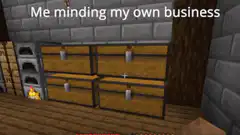 Minecraft player minding business then explosion