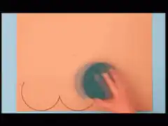 Hands drawing a heart with a plate