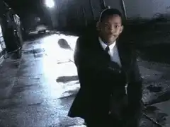 Will Smith puts on sunglasses