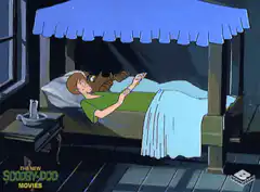 Scooby Doo scared by ghost
