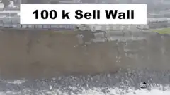 100k Sell Wall Cliff Collapse
