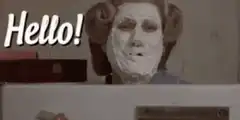 Hello! Cat Face Mask