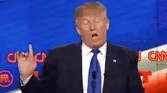 Donald Trump finger wag