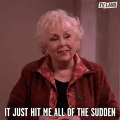 It Just Hit Me All of the Sudden