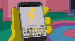 Homer Simpson sends Bitcoin Zap