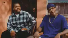 Ice Cube and Snoop Dogg laughing