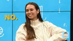 Woman smiles as text says NO. THAT'S A FACT.