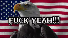 Fuck Yeah Eagle American Flag