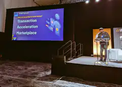 mempool.space presentation on stage