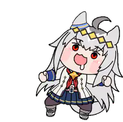 Chibi horse girl dancing