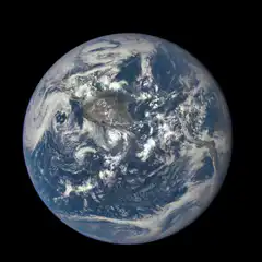 Moon transiting Earth