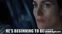 He's beginning to believe