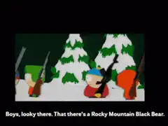 Boys looky there Rocky Mountain Black Bear
