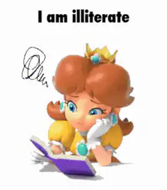 Daisy is illiterate