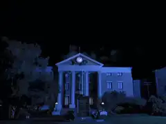 lightning strikes building