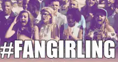 crowd of excited fangirls