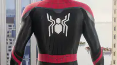 Spider-Man suit back view
