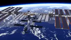 Spacecraft docking with the International Space Station