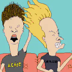 Beavis and Butt-Head headbanging