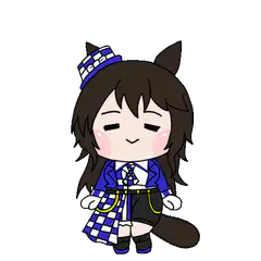 chibi horse girl smiling