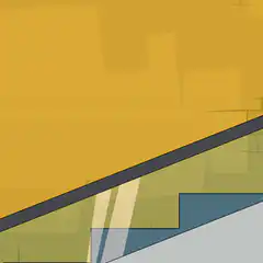 Penguin slides down a rail
