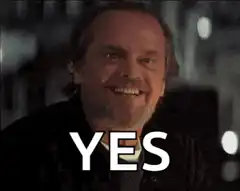 Jack Nicholson says YES