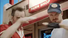 Walter White and Jesse Pinkman high five