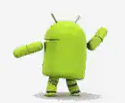Android robot dancing