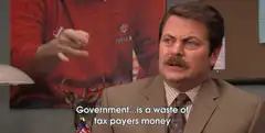 Ron Swanson government waste of money
