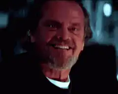 Jack Nicholson creepy smile zoom