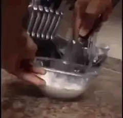Man flips pancakes perfectly