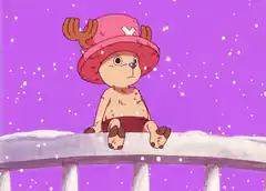Chopper sitting in snow