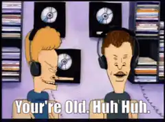 Beavis and Butt-Head Your're Old Huh Huh