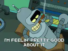 Bender smoking cigar