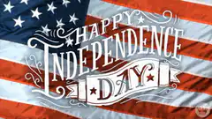 Happy Independence Day American Flag