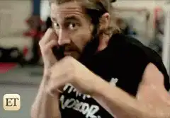 Jake Gyllenhaal intense boxing workout
