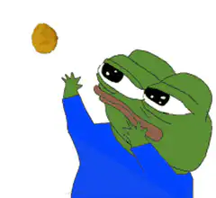 Sad Pepe Tossing Poop