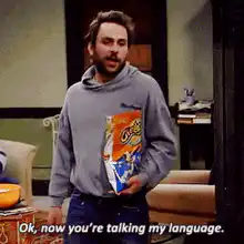 Charlie Day talking my language