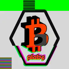 Bitcoin Plabs Glitch Logo